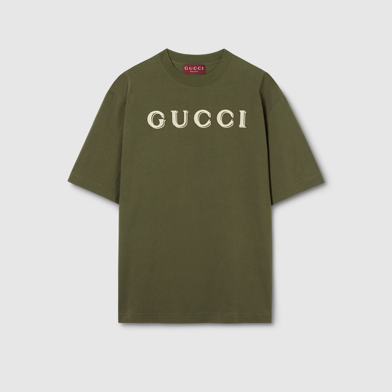 Cotton jersey T-shirt with embroidery 1
