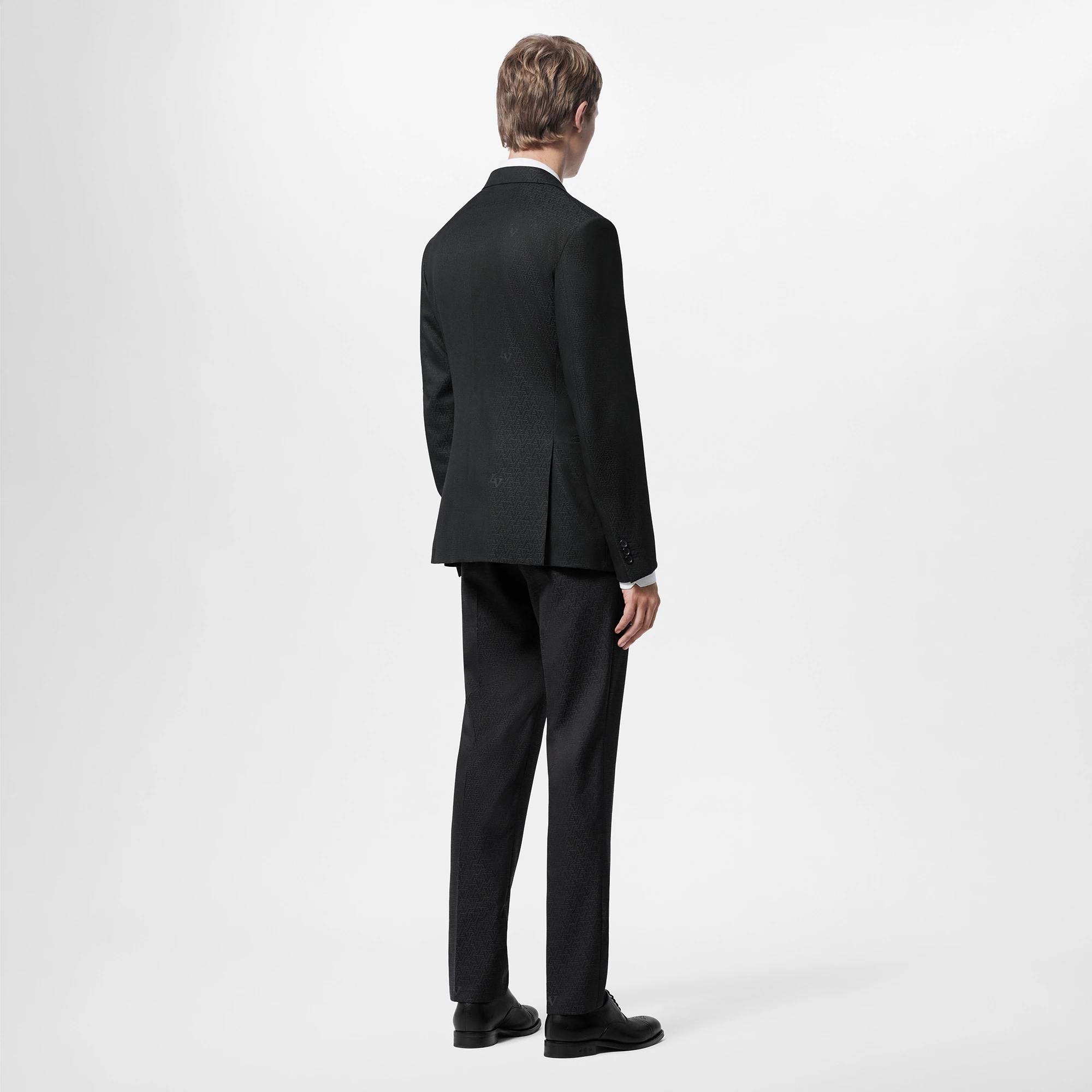 Double-Breasted Wool Pont Neuf Jacket - 5