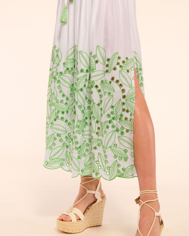 Jenning Coverup Eyelet Maxi Skirt 4