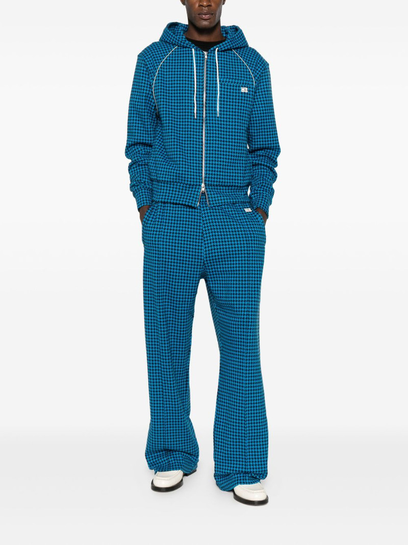 WALES BONNER houndstooth track trousers outlook