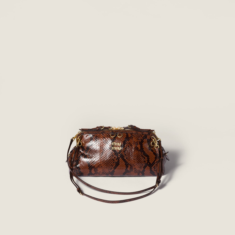 Python-print Ayers leather clutch 1