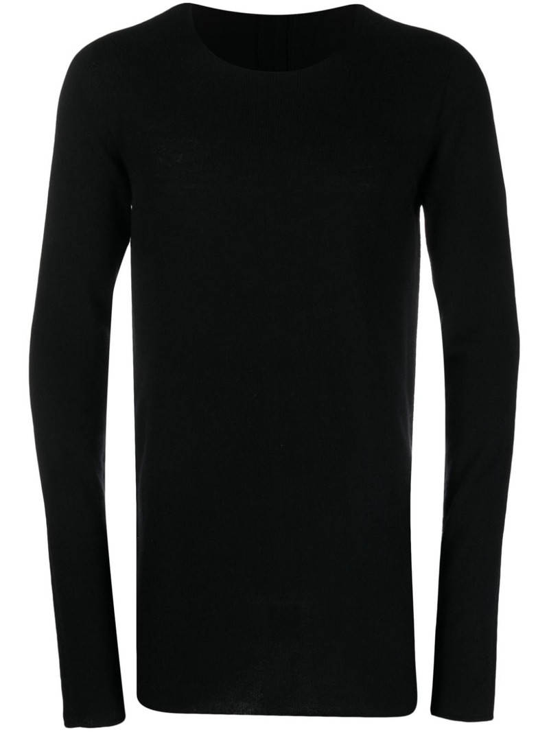 distressed-detail cashmere jumper 1