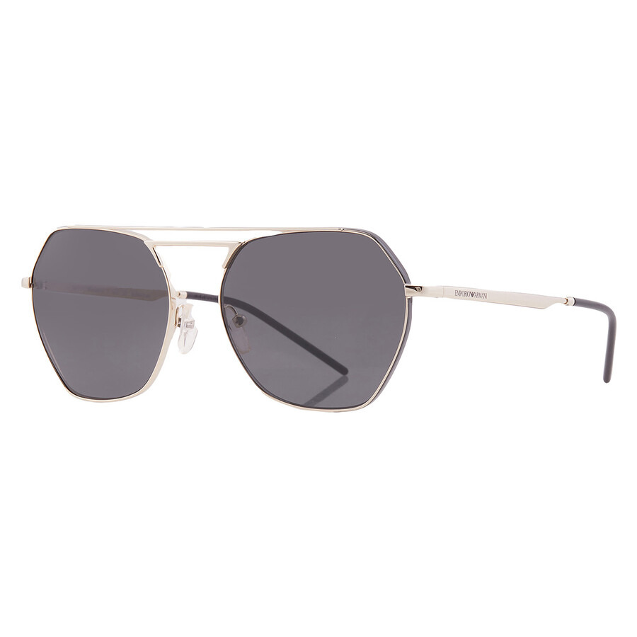 Emporio Armani Dark Grey Pilot Ladies Sunglasses EA2148 301387 56 - 2