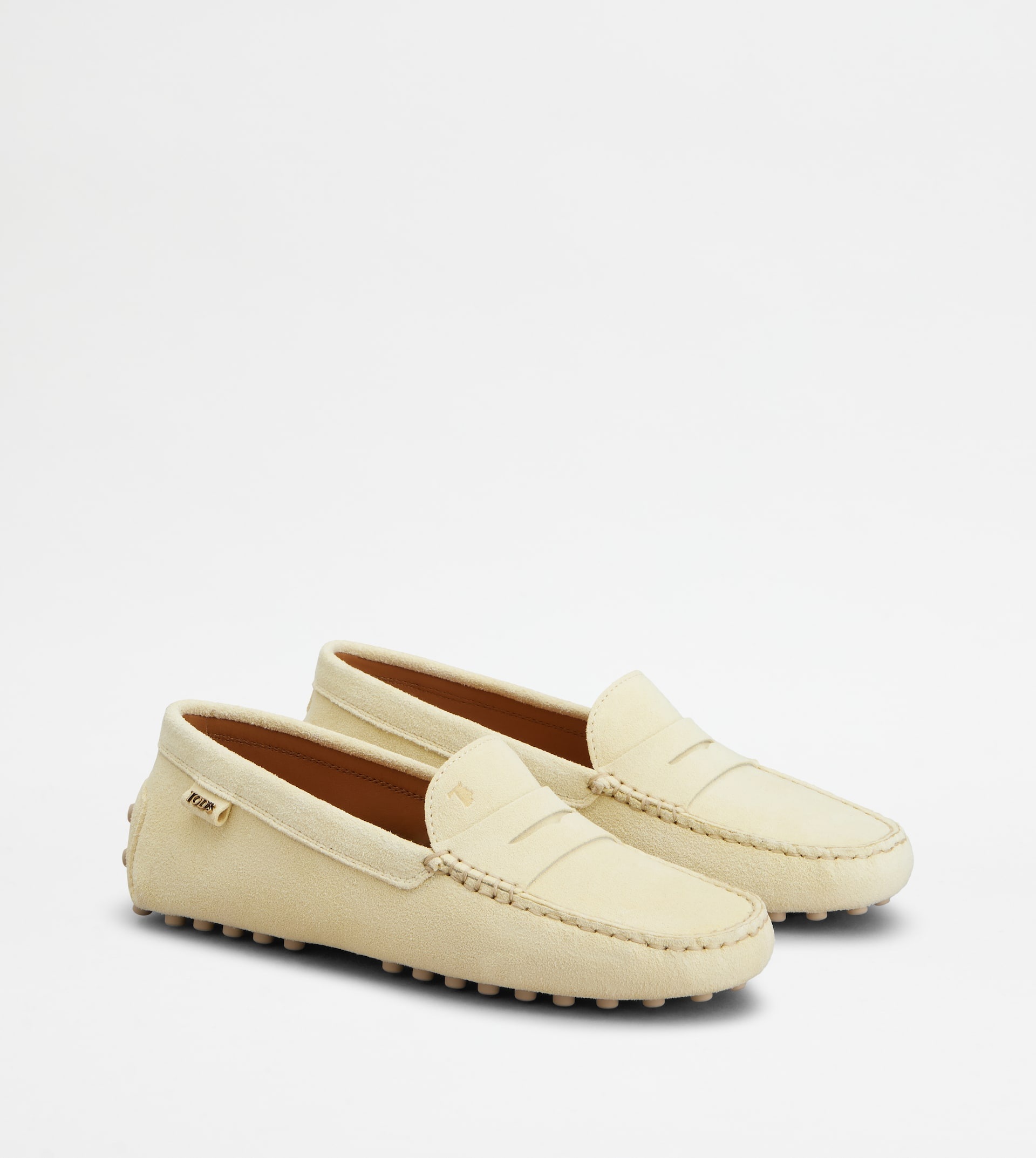 GOMMINO DRIVING SHOES IN SUEDE - YELLOW - 2