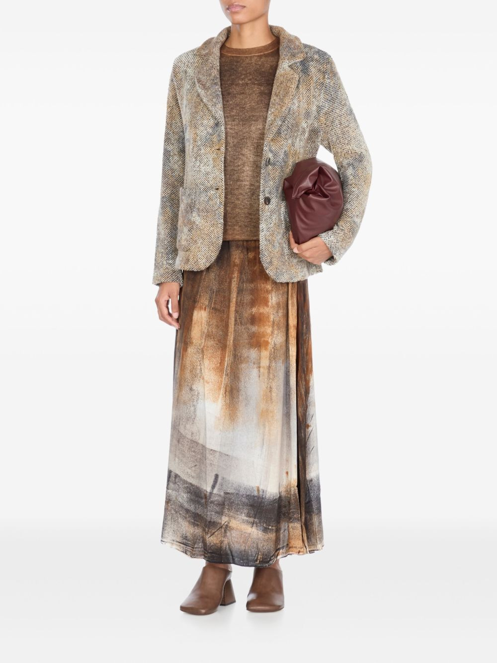 wool-blend blazer - 2