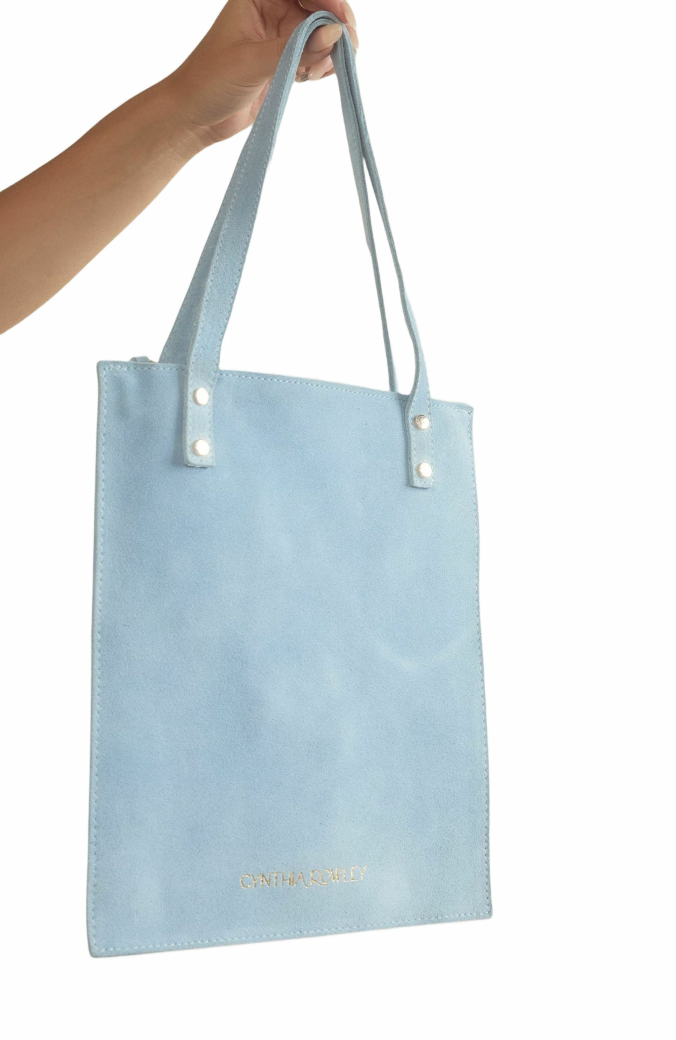 Cynthia Rowley Sleek Suede Tote in Blue at Nordstrom - 2