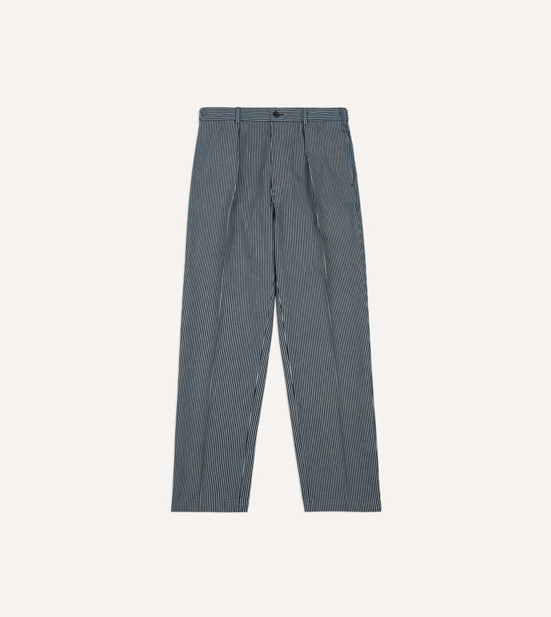 Indigo Hickory Stripe Games Trouser - 1