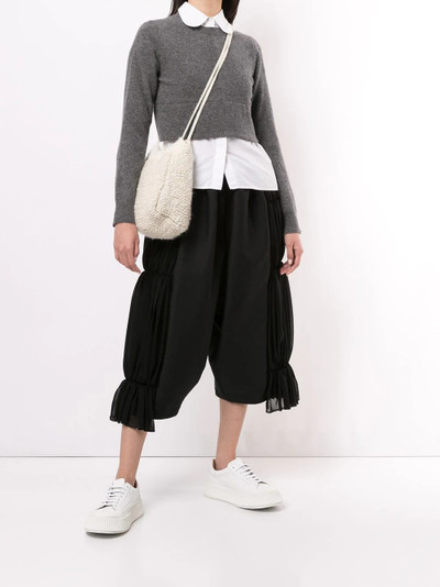 Comme des Garçons Comme des Garçons cropped wool jumper outlook