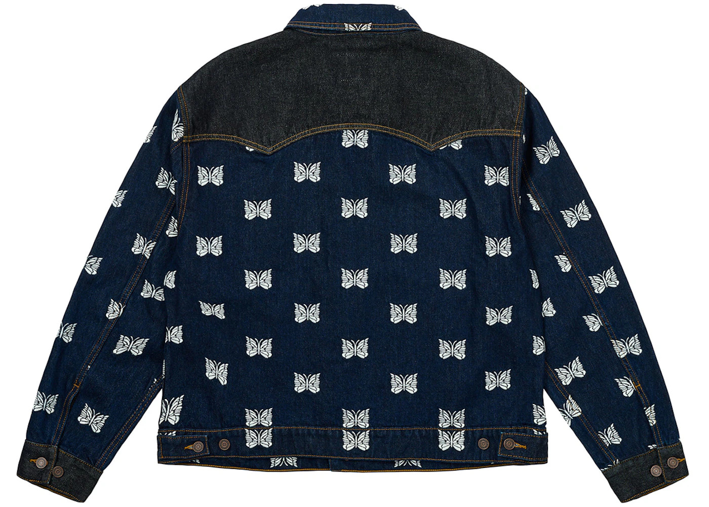 Palace x Needles Western Denim Jacket Indigo - 2