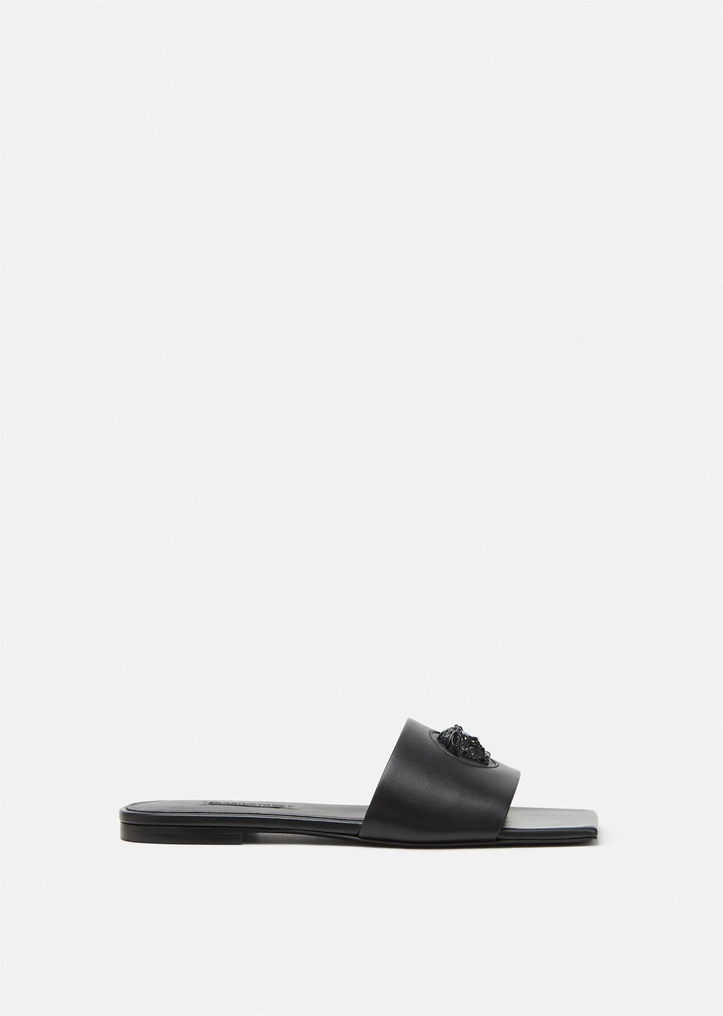 La Medusa Leather Slides - 1