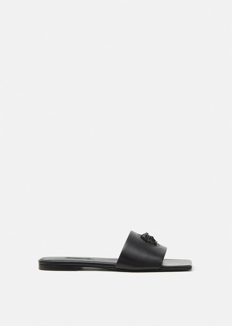 La Medusa Leather Slides 1