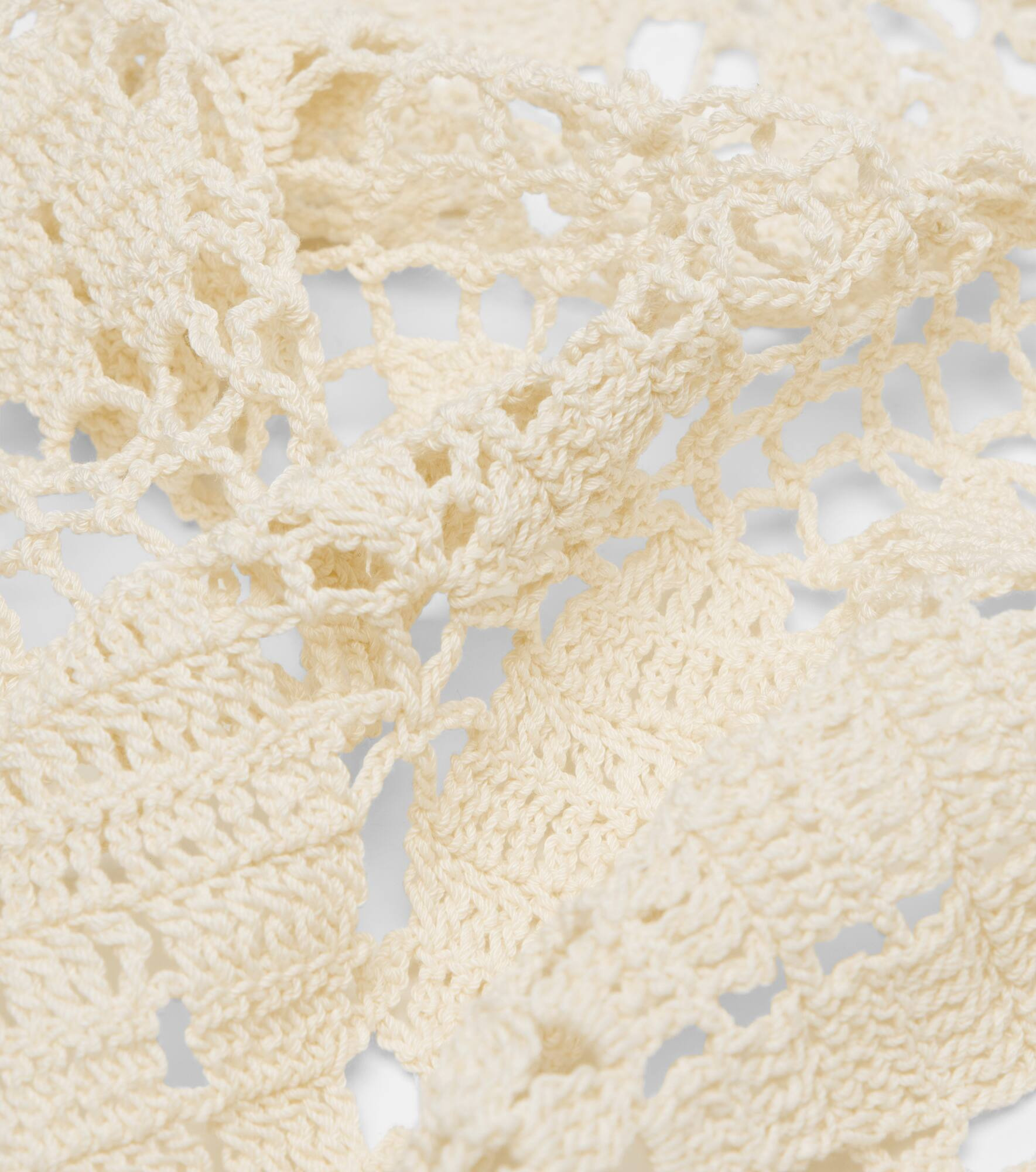 Crochet cotton scarf - 3