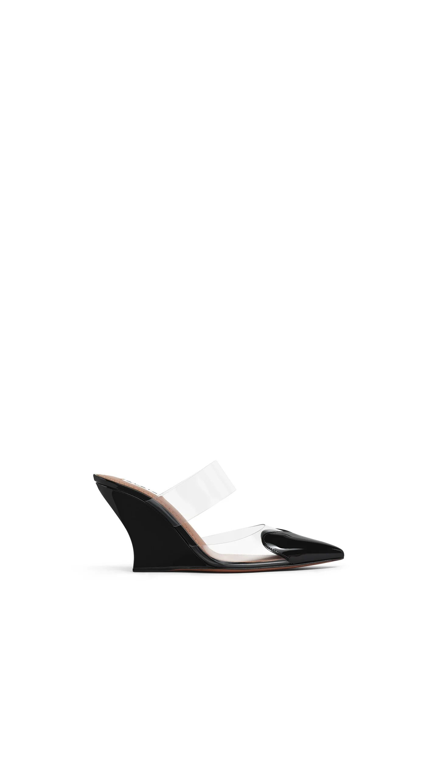 LE CŒUR WEDGE MULES IN PATENT LEATHER - 1