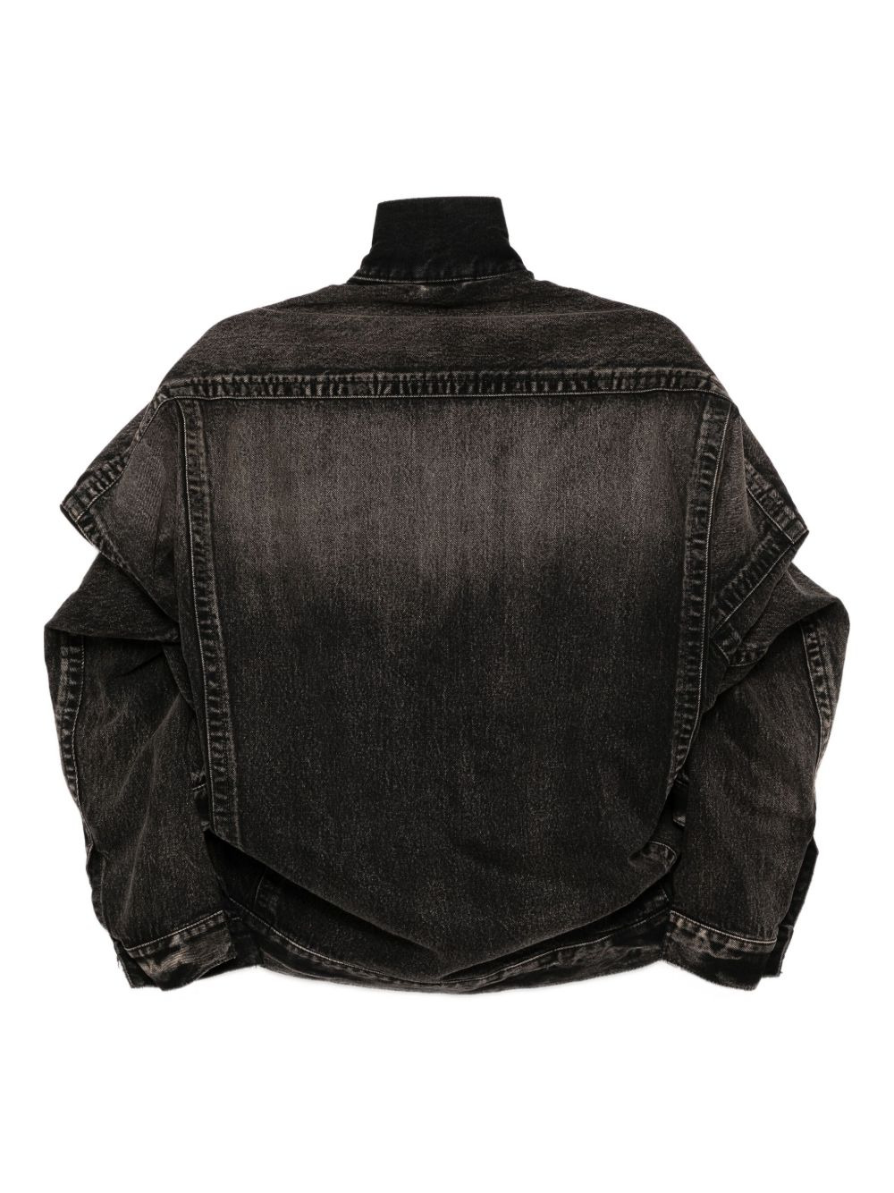 distressed denim jacket - 2