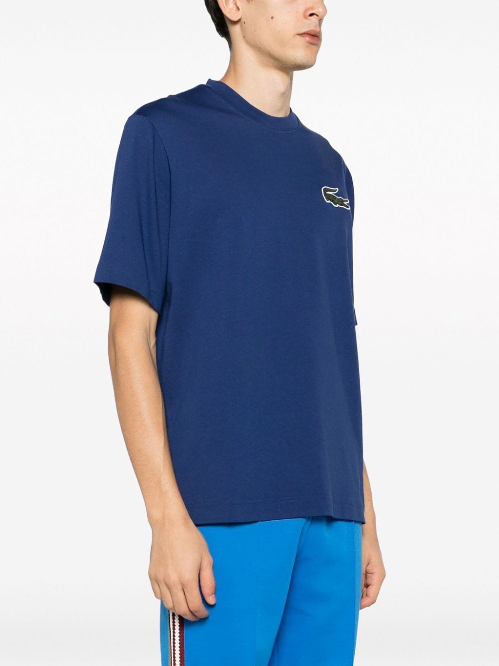 logo-patch cotton T-shirt - 3