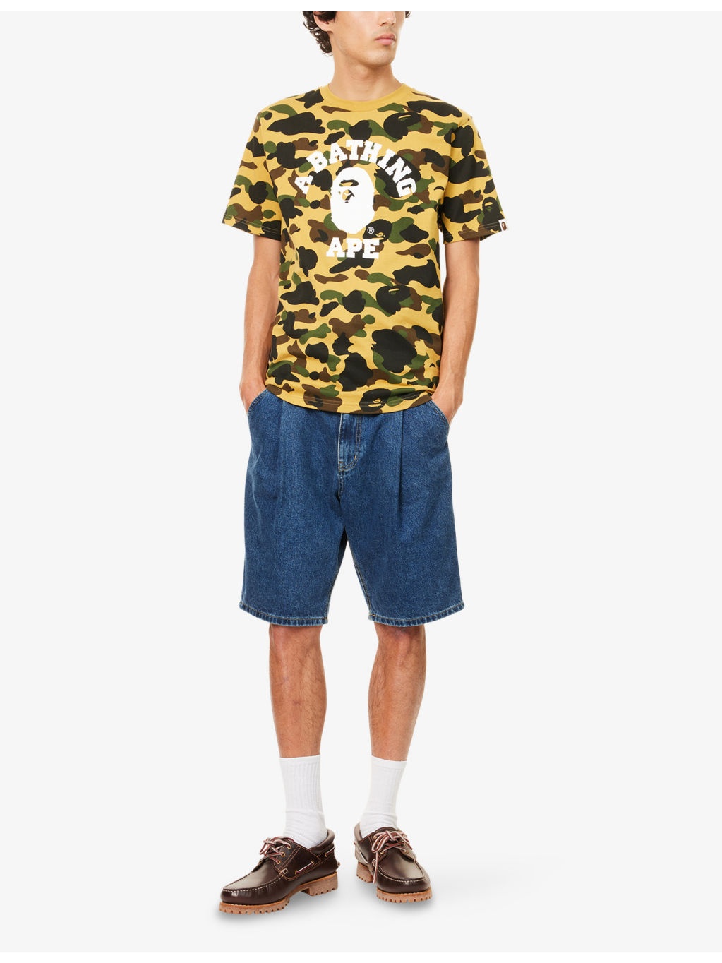 Camo College Graphic-Print Cotton T-Shirt - 2