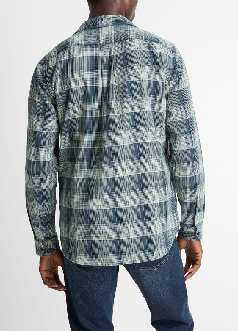 Vince Big Sky Plaid Cotton Button-Front Shirt outlook