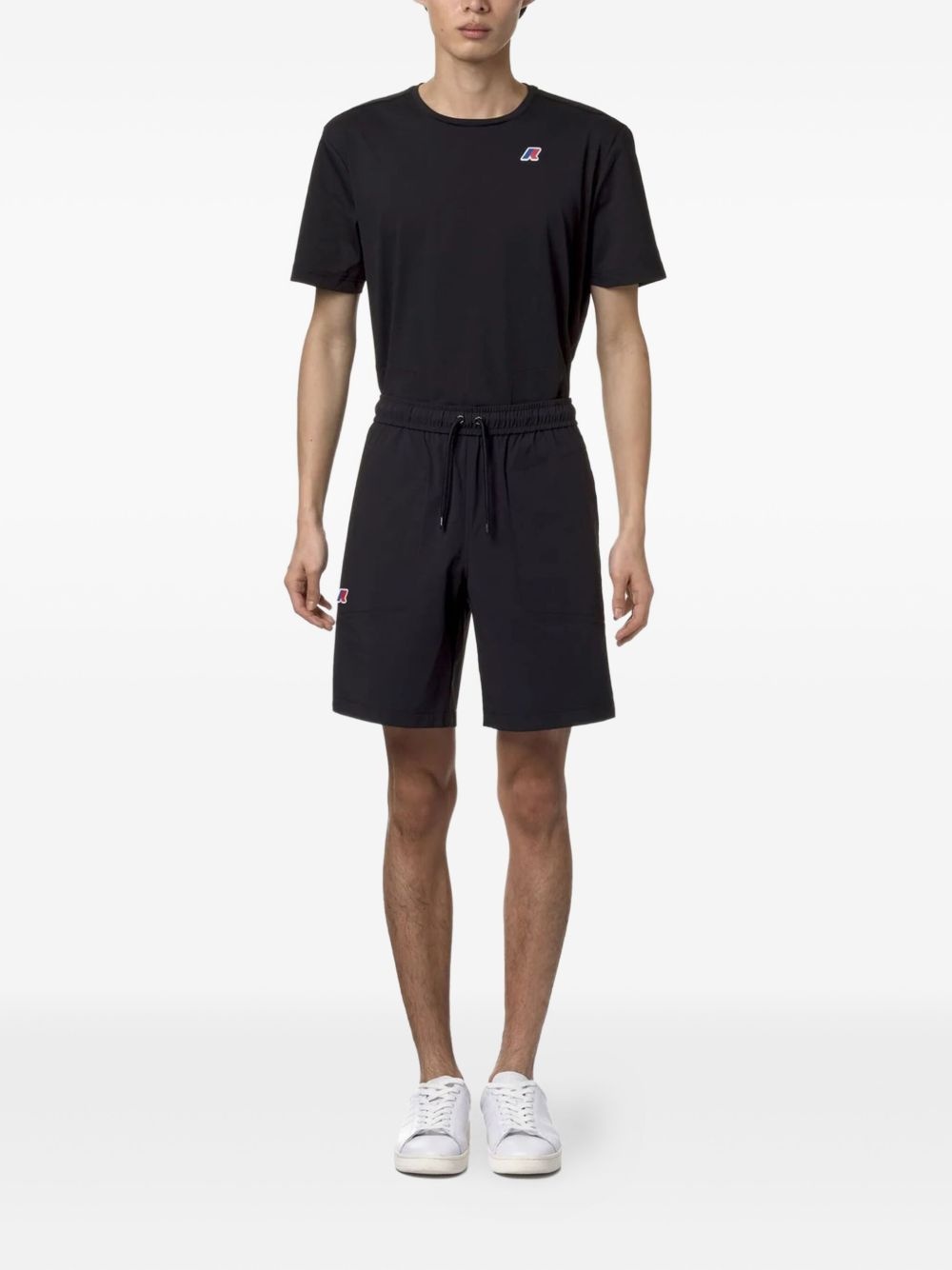 drawstring logo-detail track shorts - 3