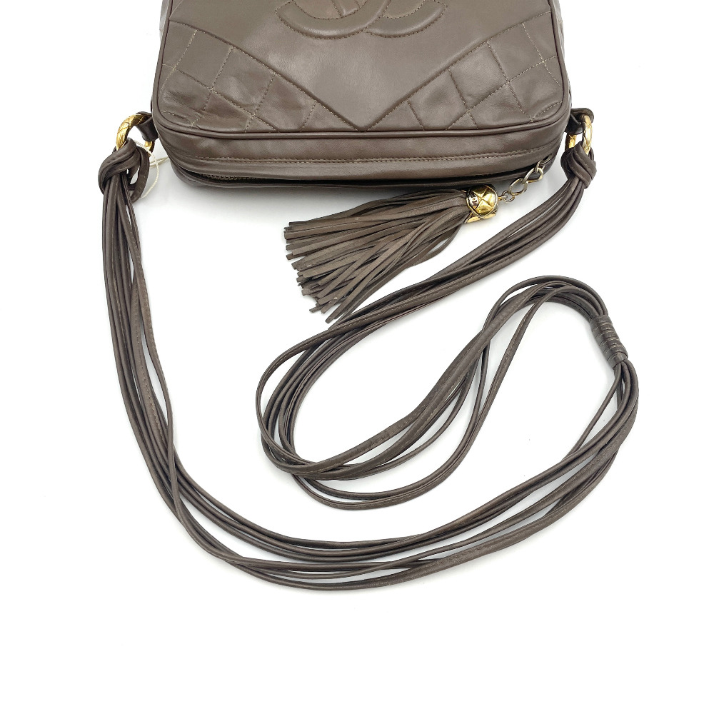 Chanel No.1 Brown Big CC Tassel Crossbody Bag - 8