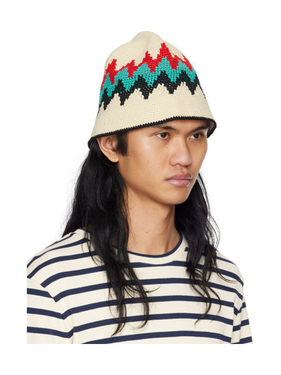 Jil Sander Off-White Crochet Bucket Hat outlook