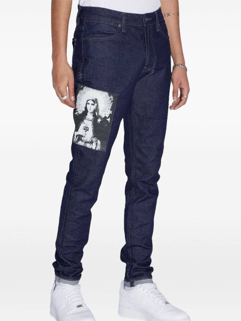 Saint Jean patchwork straight-leg jeans 1