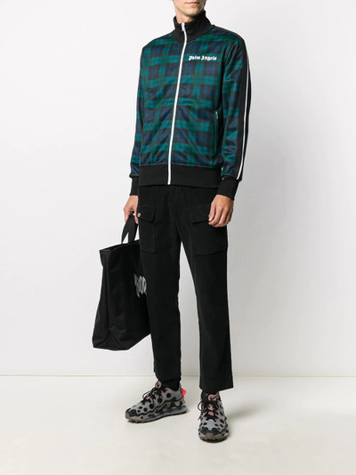 Palm Angels checked track jacket outlook