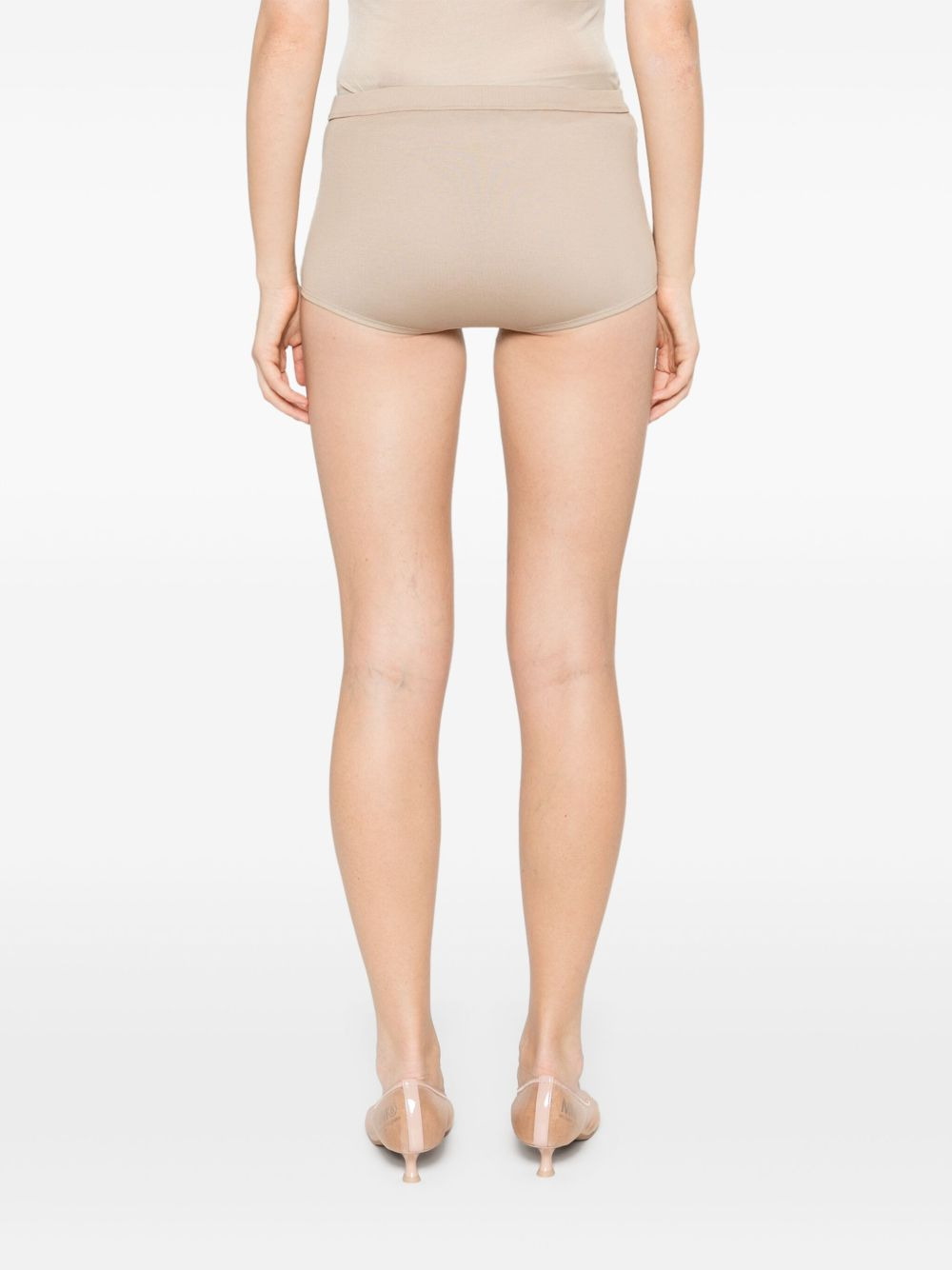 triangle-enamel mini shorts - 4