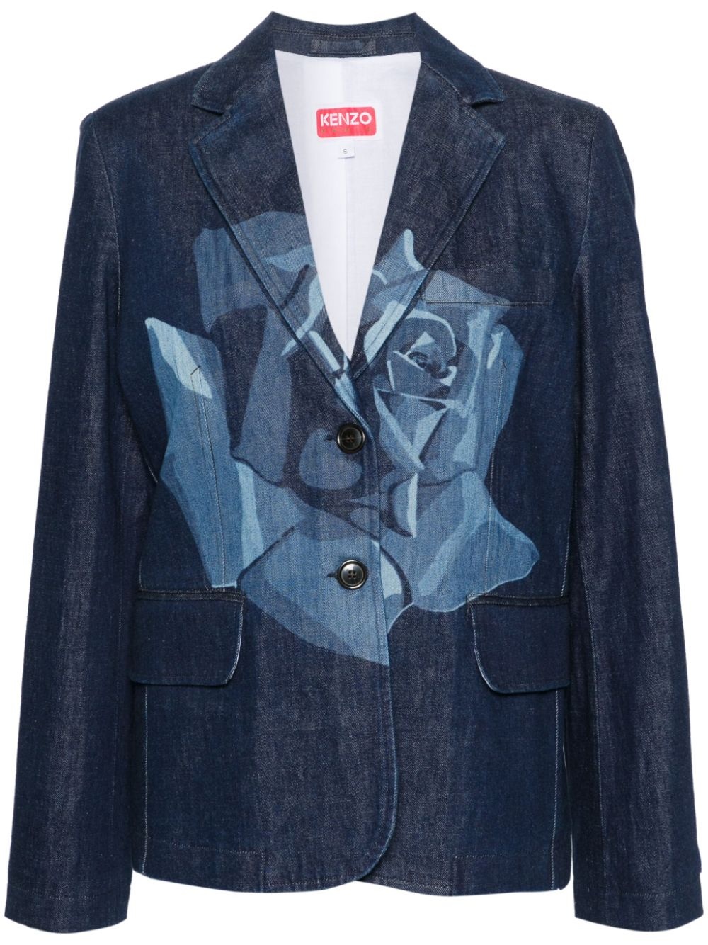 Rose denim blazer - 1