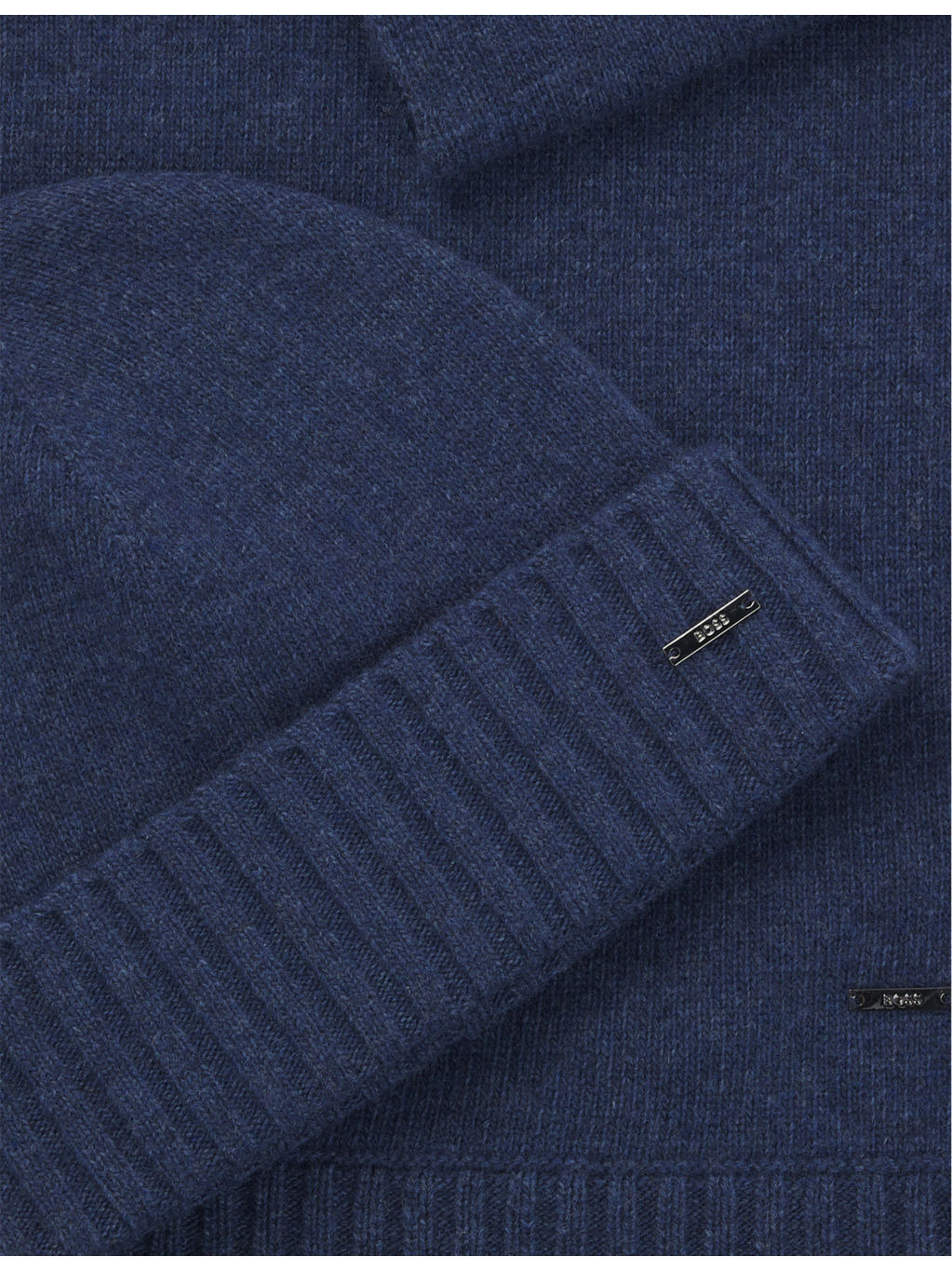 Branded wool-blend scarf and beanie hat set - 3