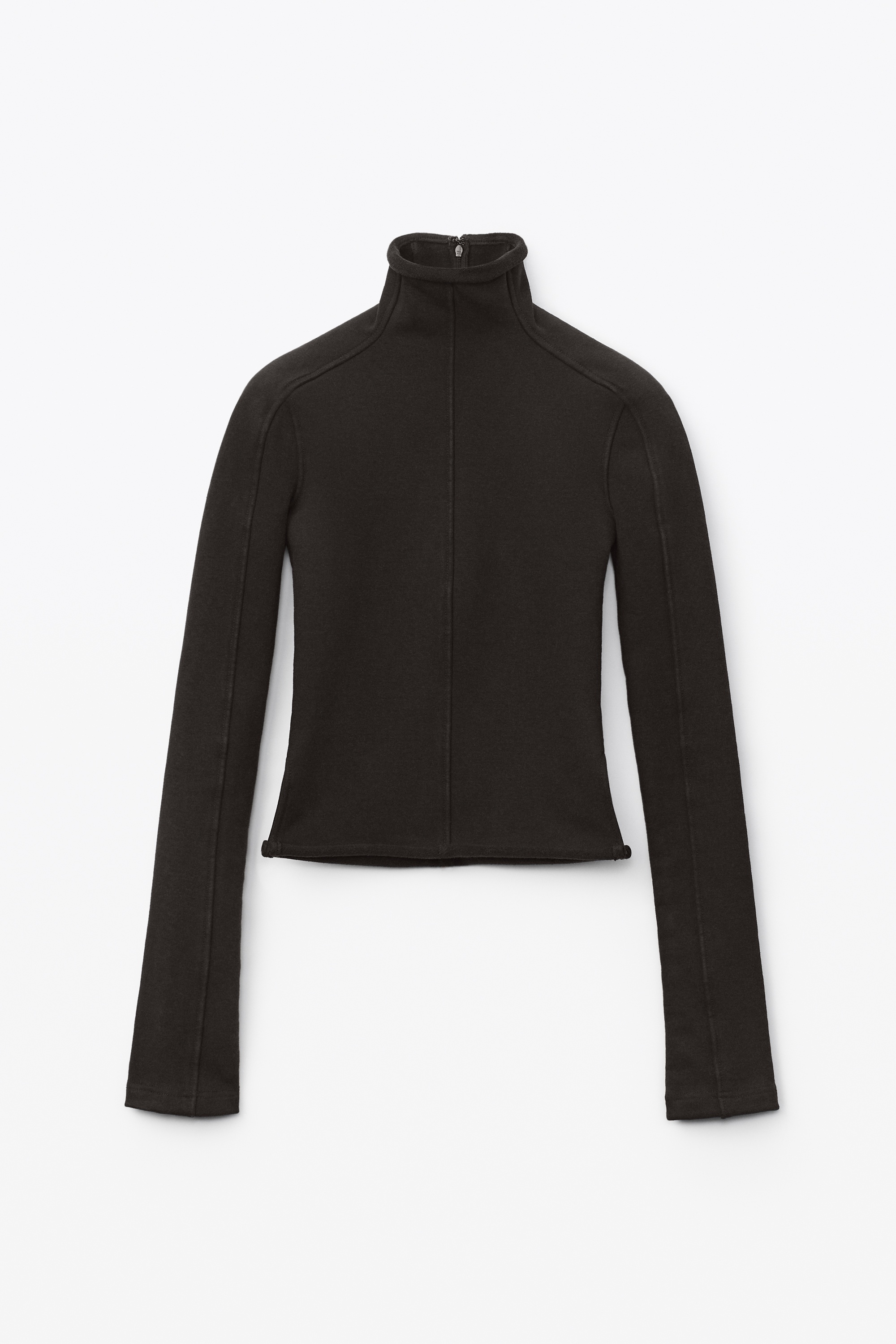 LONG-SLEEVE TURTLENECK IN STRETCH TERRY - 1