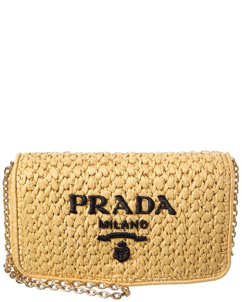 Raffia Crossbody Bag - 1