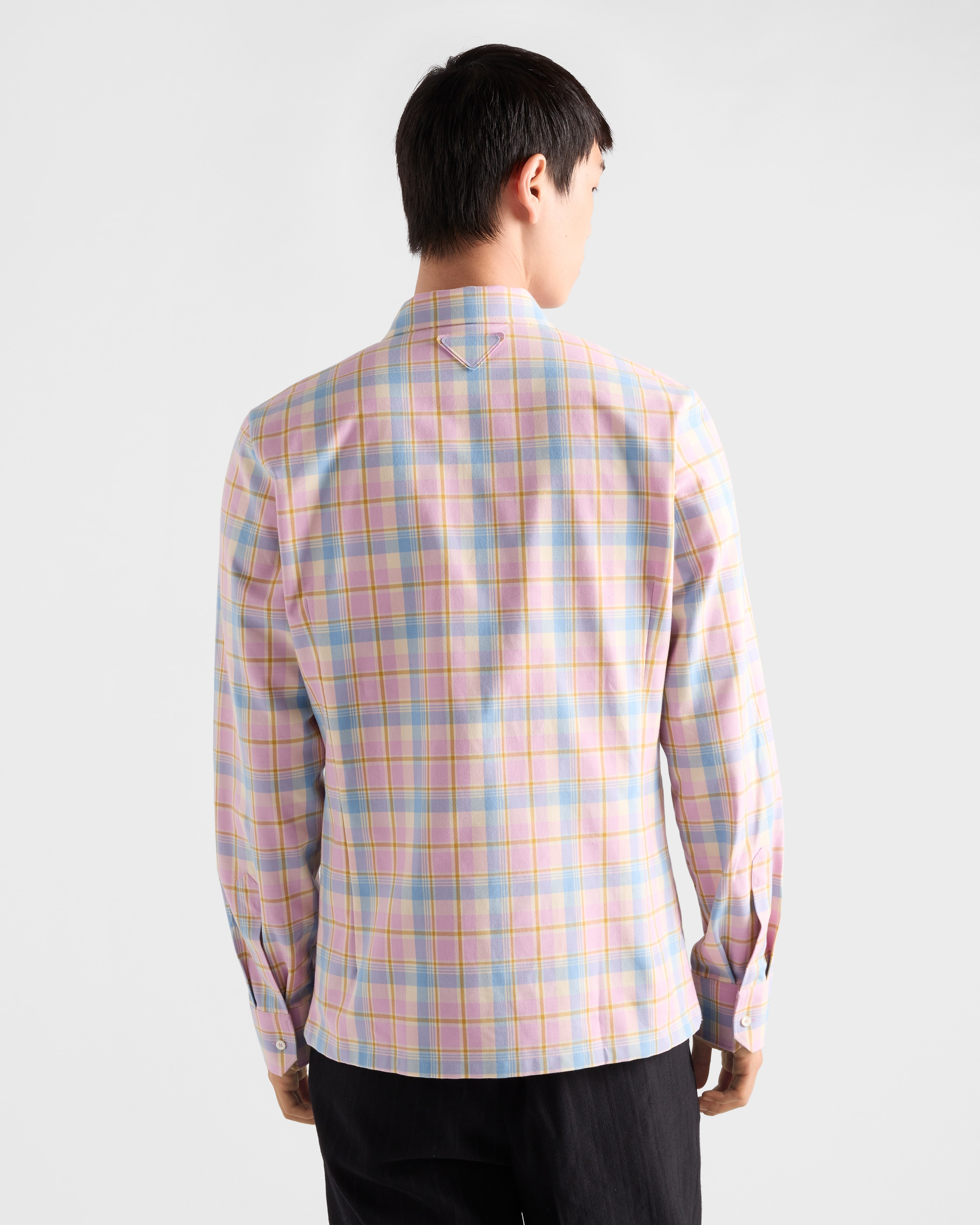 Checked cotton button-down shirt - 5