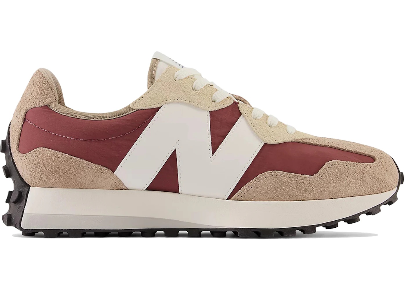 New Balance 327 Driftwood Washed Burgundy - 1