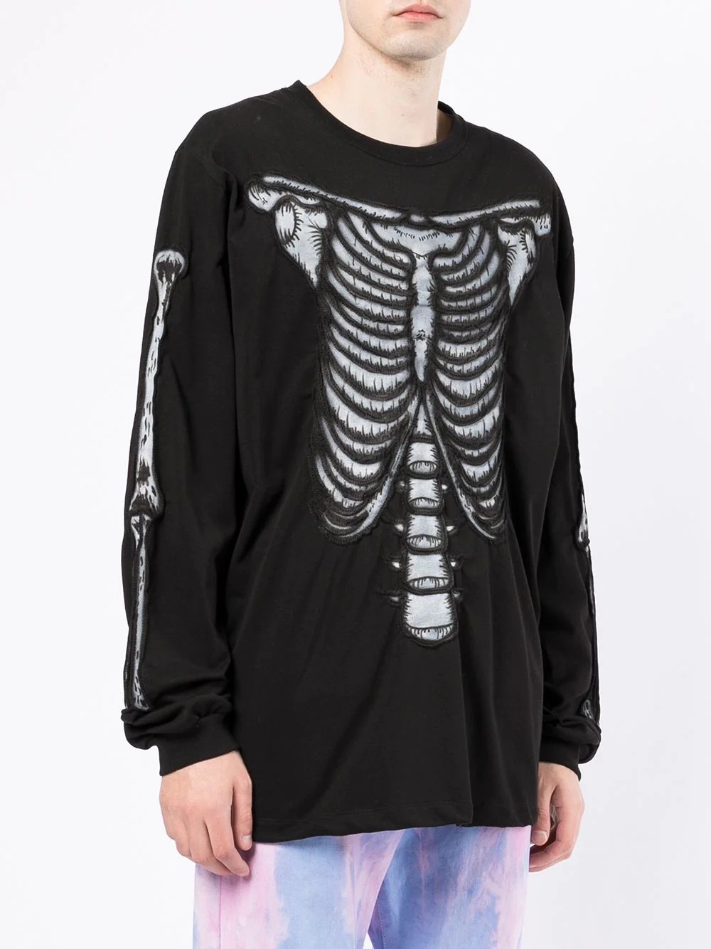 graphic-print long-sleeve top - 3