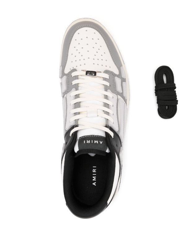 AMIRI Men Two-Tone Skel Top Low Sneakers - 4