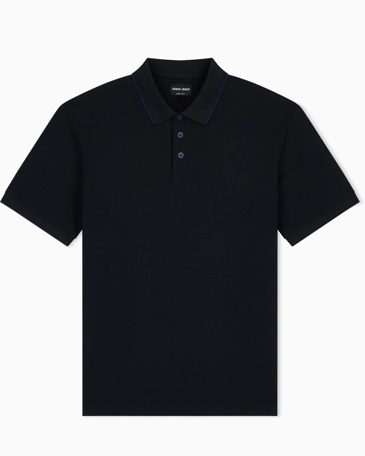 Piqué polo shirt in lisle cotton yarn - 1