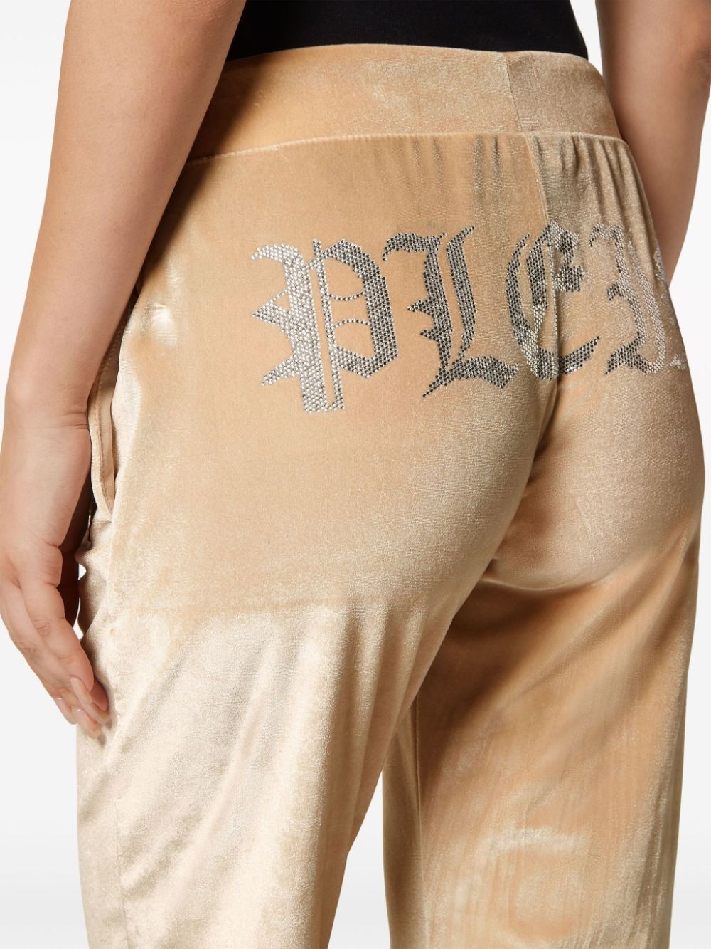 Gothic Plein velour track pants - 5