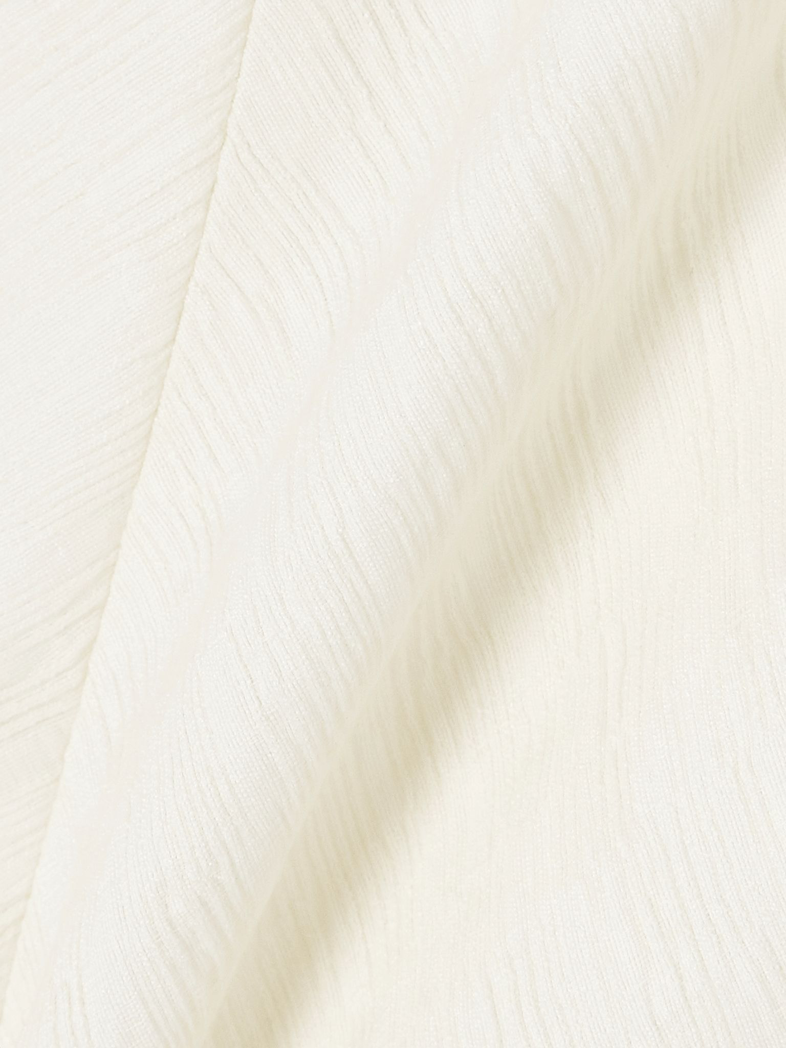 Gathered woven maxi dress Cream - 4