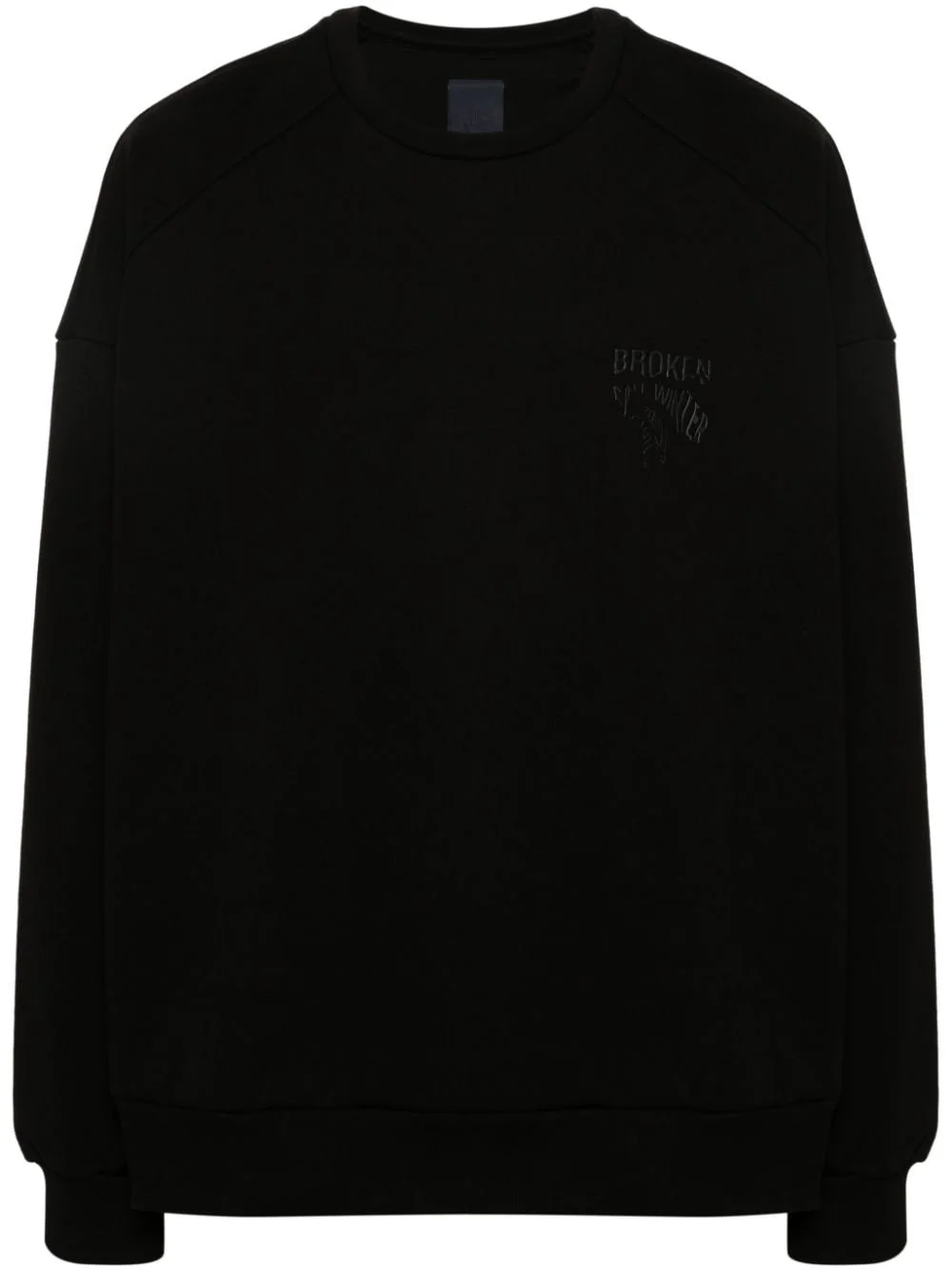 embroidered-logo sweatshirt - 1