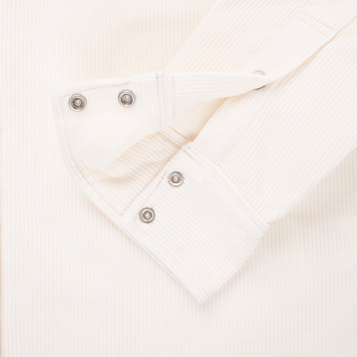IHSH-398-WHT 11oz Corduroy Western Shirt -  Off White - 10
