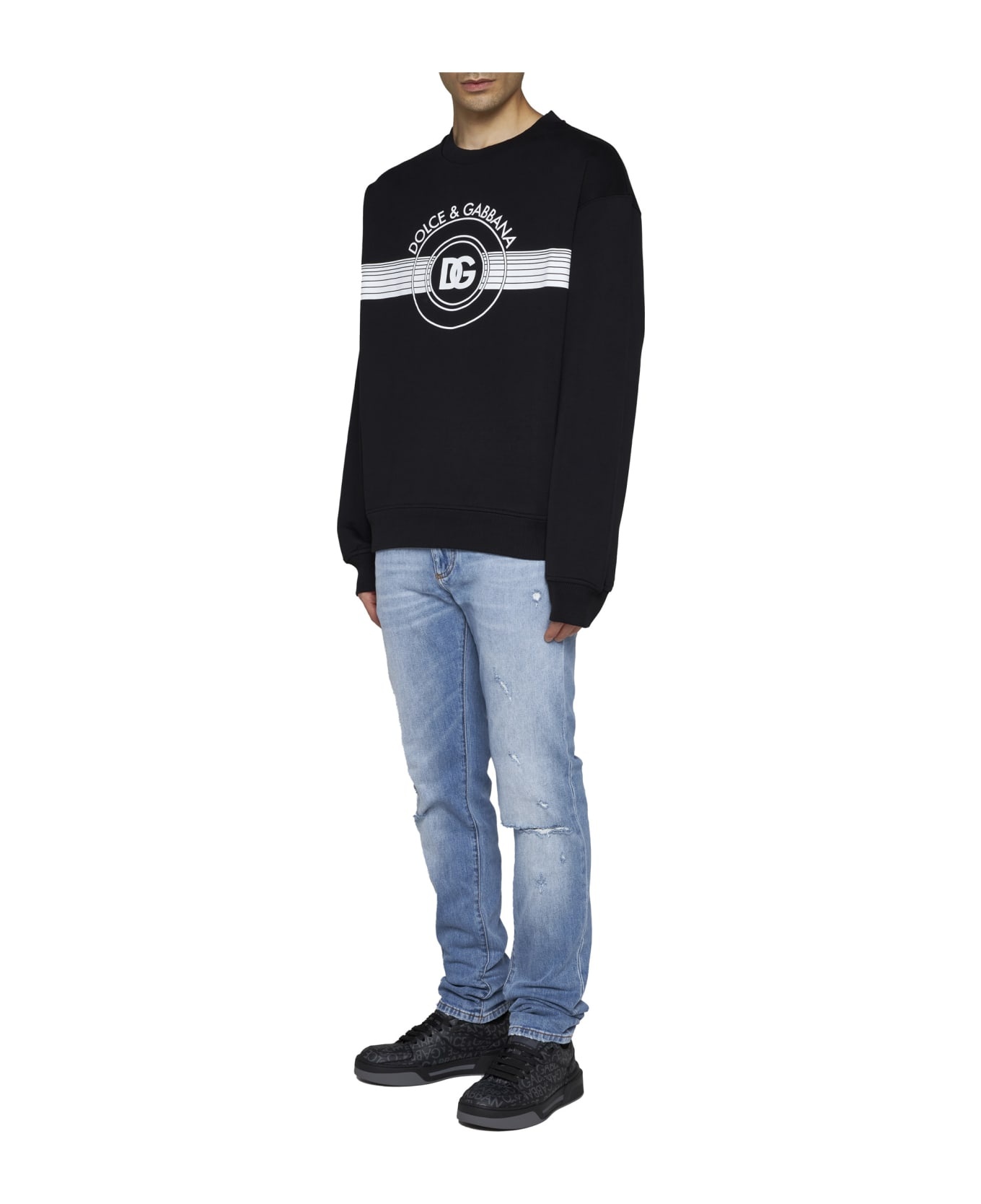 Cotton Crew-neck Sweatshirt - 2