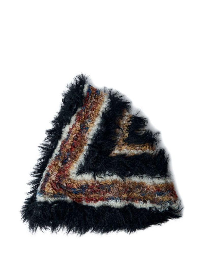 Kiko Kostadinov textured wool knit hat outlook