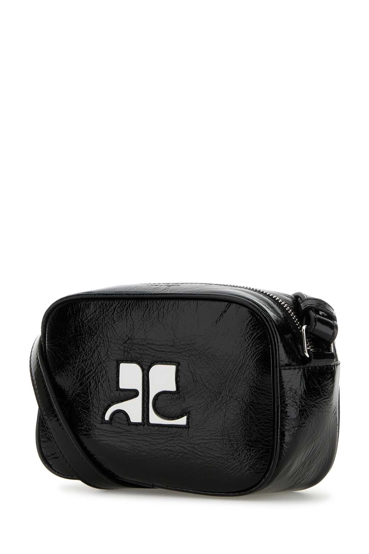 Courreges Women Black Naplack Reedition Shoulder Bag - 2