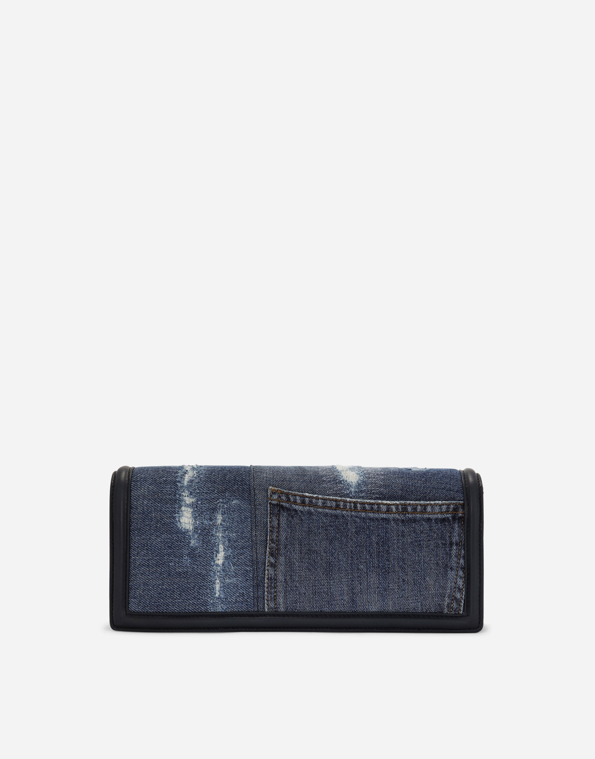 Patchwork denim Devotion baguette bag - 4