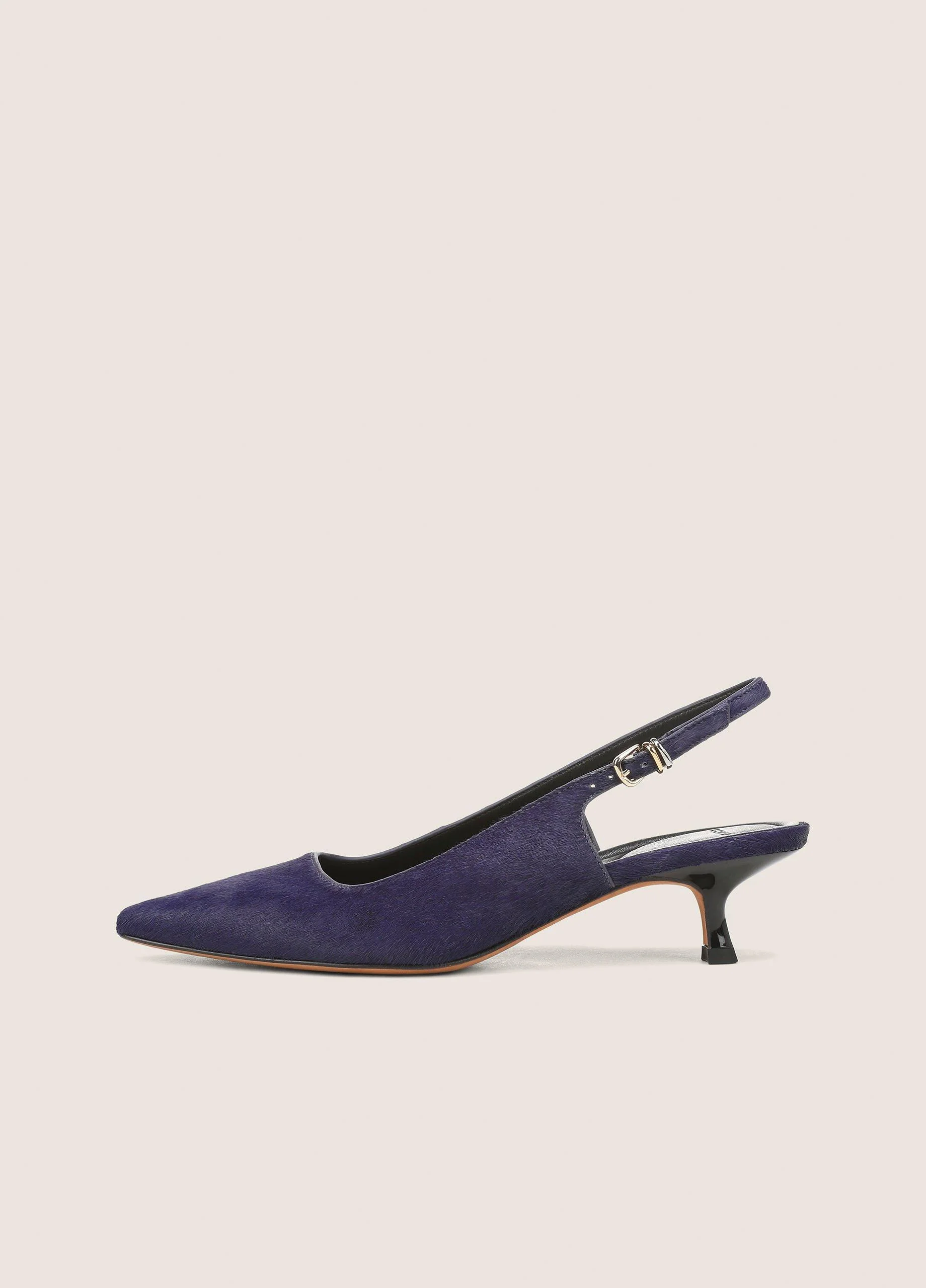 Sabra Calf Hair Slingback Heel - 1