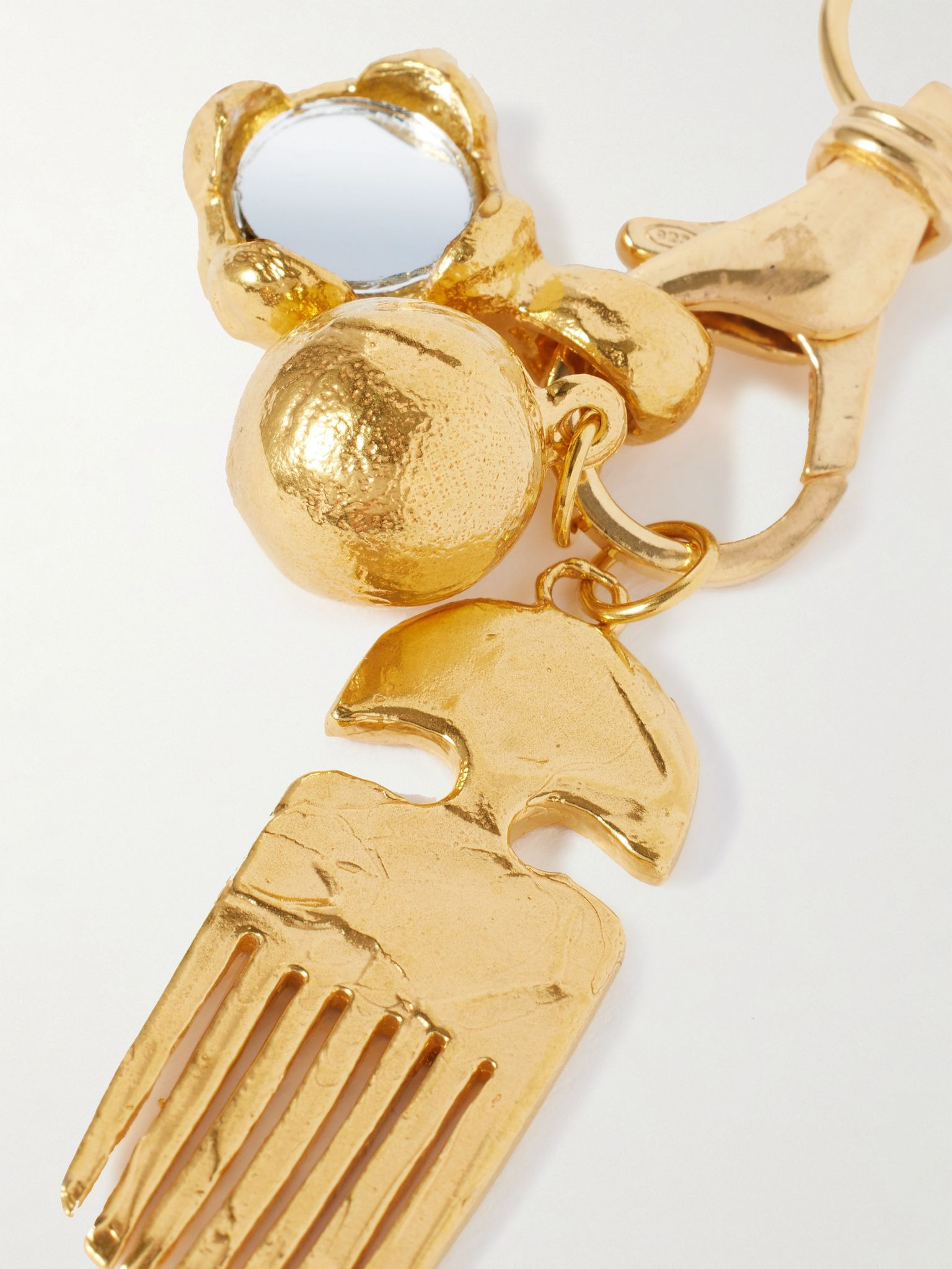 The Vanity Trio recycled gold-plated charm Gold - 3