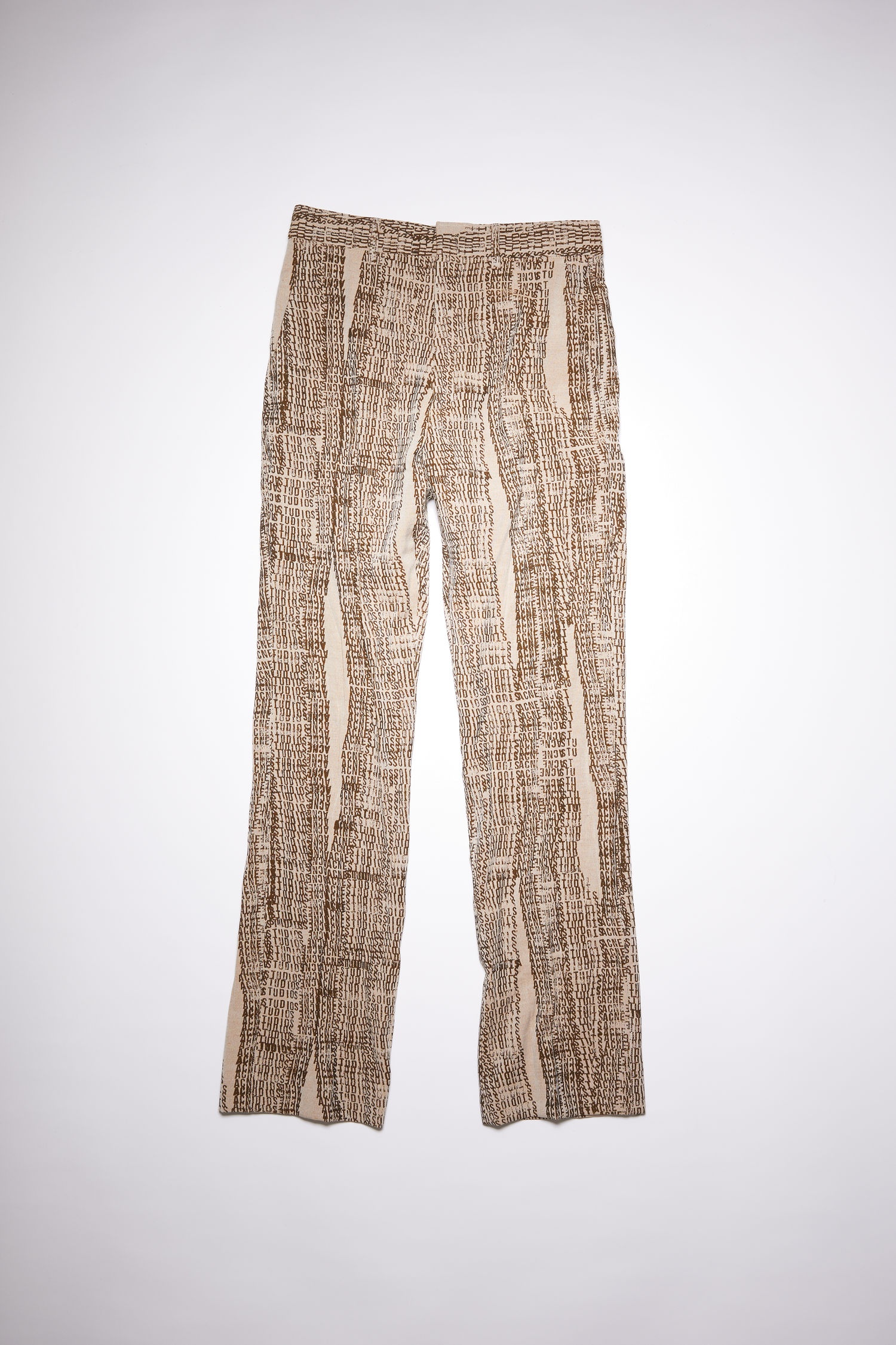 Logo suit trousers - Beige/brown - 1