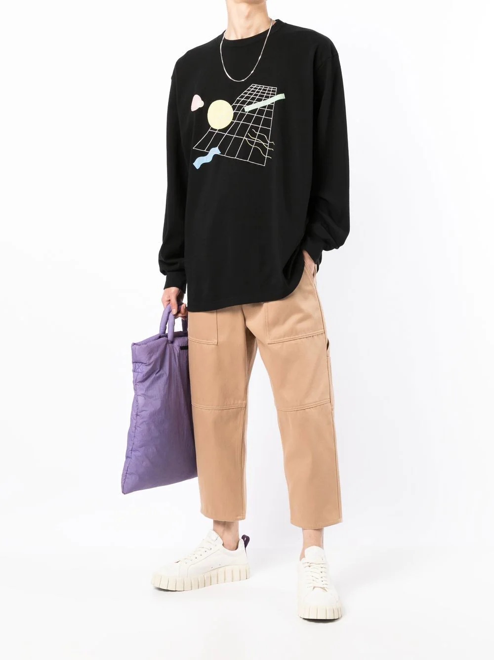 graphic embroidered sweatshirt - 2