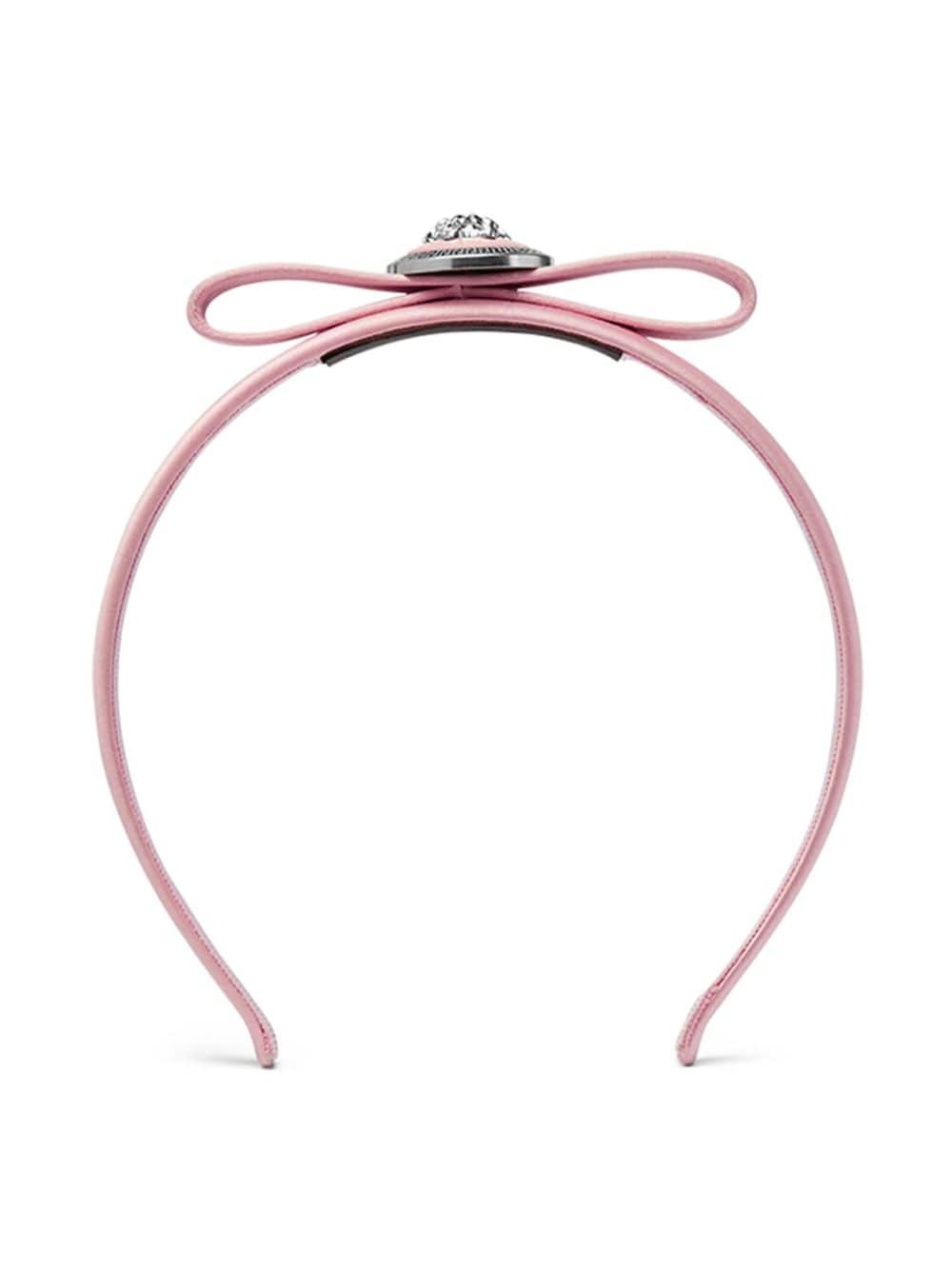 Gianni Ribbon satin head band - 2