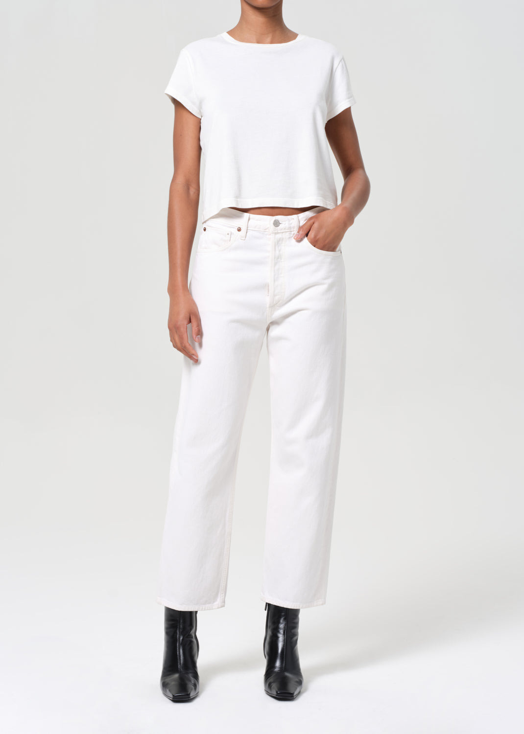 90'S CROP MID RISE STRAIGHT IN FORTUNE COOKIE - 2